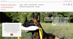 Desktop Screenshot of materiel-d-education-et-dressage-pour-chiens.com